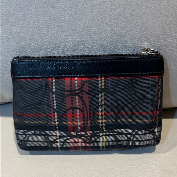 Coach Poppy Tartan Wristlet - Picture 4 of 9